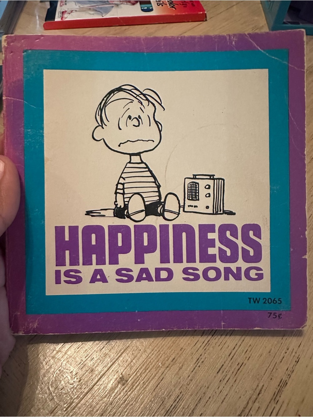 Happiness is a Sad Song Book
Vintage 1971 Peanuts Book